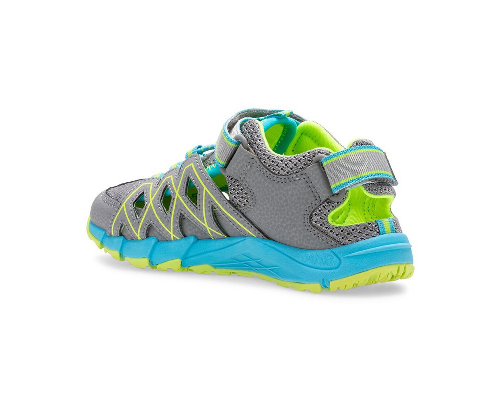 Merrell Hiking Shoes Grey/Mint - Hydro Moc Quench - Kids 48QBIZOCD